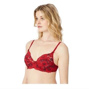 Adore Me Women’s Chelsey Floral Lace Unlined Underwire Bra